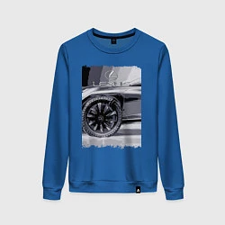 Свитшот хлопковый женский Lexus Wheel, цвет: синий
