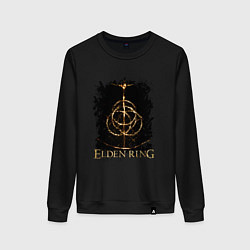 Свитшот хлопковый женский ELDEN RING SYMBOL LOGO, цвет: черный