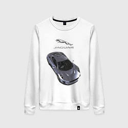 Свитшот хлопковый женский Jaguar Motorsport, цвет: белый