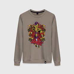 Свитшот хлопковый женский Рукоять зомби, цвет: утренний латте