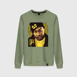 Свитшот хлопковый женский Ghostface Killаh, цвет: авокадо