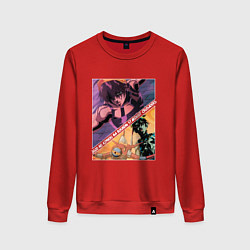 Свитшот хлопковый женский Наранча Гирга из ДжоДжо, цвет: красный