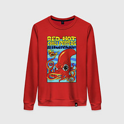 Свитшот хлопковый женский Red peppers, цвет: красный