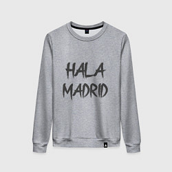 Свитшот хлопковый женский Hala - Madrid, цвет: меланж