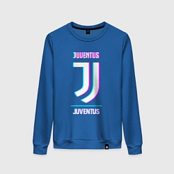 Женский свитшот Juventus FC в стиле Glitch