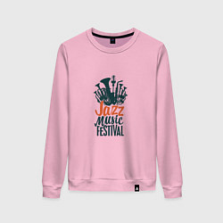Свитшот хлопковый женский Jazz - Festival, цвет: светло-розовый