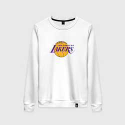 Свитшот хлопковый женский Лос-Анджелес Лейкерс NBA, цвет: белый