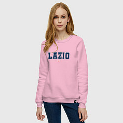 Свитшот хлопковый женский Lazio FC Classic, цвет: светло-розовый — фото 2