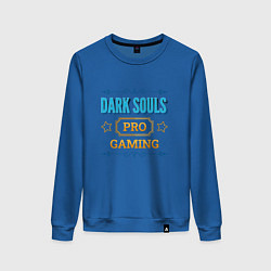 Свитшот хлопковый женский Игра Dark Souls PRO Gaming, цвет: синий
