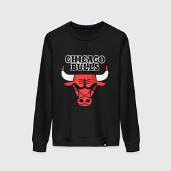 Свитшот хлопковый женский Chicago Bulls, цвет: черный