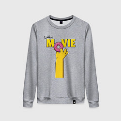 Свитшот хлопковый женский The Simpsons Movie, цвет: меланж