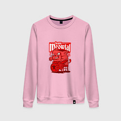 Свитшот хлопковый женский Heavy Mewtal, цвет: светло-розовый