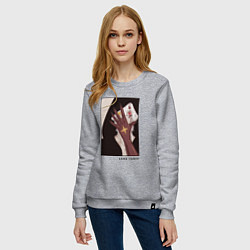 Свитшот хлопковый женский Аллен Уолкер art - D Gray man, цвет: меланж — фото 2