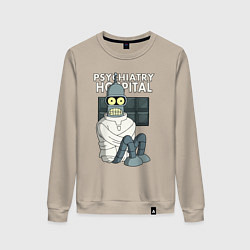 Свитшот хлопковый женский Bender - hospital, цвет: миндальный
