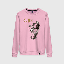 Свитшот хлопковый женский Queen-легенды сквозь ветер, цвет: светло-розовый