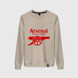 Свитшот хлопковый женский Arsenal: The gunners, цвет: миндальный