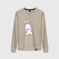 Свитшот хлопковый женский Rabbit Dab, цвет: миндальный