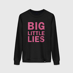 Свитшот хлопковый женский Big Little Lies logo, цвет: черный
