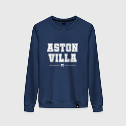 Свитшот хлопковый женский Aston Villa football club классика, цвет: тёмно-синий