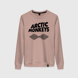 Свитшот хлопковый женский Arctic Monkeys, цвет: пыльно-розовый