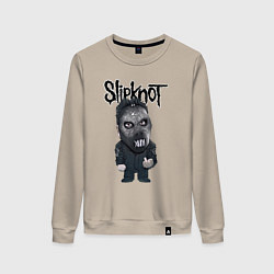 Свитшот хлопковый женский Седьмой Slipknot, цвет: миндальный