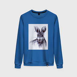 Свитшот хлопковый женский Rabbit symbol 2023, цвет: синий
