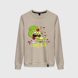 Свитшот хлопковый женский Nutty - candy kills, цвет: миндальный