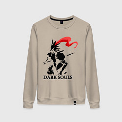 Свитшот хлопковый женский Dark Souls, цвет: миндальный