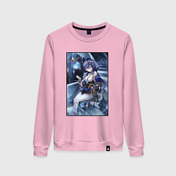 Свитшот хлопковый женский Лайла из Геншин импакт, цвет: светло-розовый