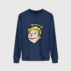 Свитшот хлопковый женский Holly vault boy, цвет: тёмно-синий