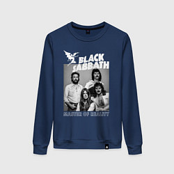 Свитшот хлопковый женский Black Sabbath rock, цвет: тёмно-синий