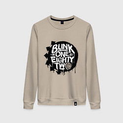 Свитшот хлопковый женский Blink one eighty two, цвет: миндальный