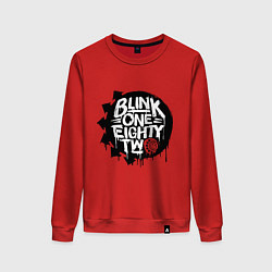 Свитшот хлопковый женский Blink one eighty two, цвет: красный
