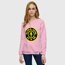 Свитшот хлопковый женский Golds GYM, цвет: светло-розовый — фото 2