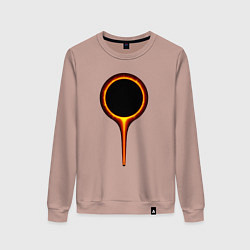 Свитшот хлопковый женский Dark Souls, цвет: пыльно-розовый