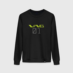 Свитшот хлопковый женский VAG Evangelion style, цвет: черный