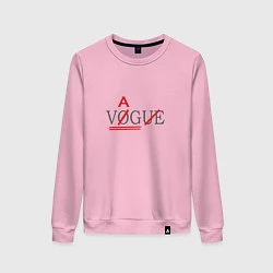 Свитшот хлопковый женский VAG not VOGUE, цвет: светло-розовый