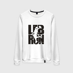 Свитшот хлопковый женский Lebron Dunk, цвет: белый