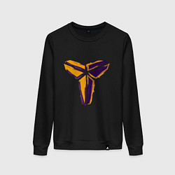 Свитшот хлопковый женский Kobe logo, цвет: черный