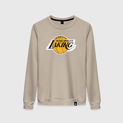 Свитшот хлопковый женский Kobe Bryant laking, цвет: миндальный