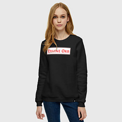 Свитшот хлопковый женский Divine Orb дроп в Path of Exile, цвет: черный — фото 2