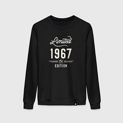 Свитшот хлопковый женский 1967 ограниченный выпуск, цвет: черный