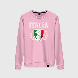 Свитшот хлопковый женский Italy map, цвет: светло-розовый