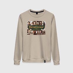 Свитшот хлопковый женский Pathfinder Kingmaker, цвет: миндальный
