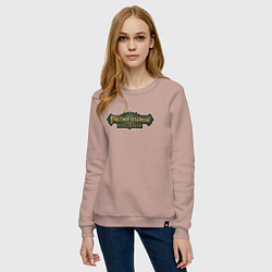 Свитшот хлопковый женский Pathfinder Kingmaker, цвет: пыльно-розовый — фото 2