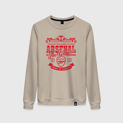 Свитшот хлопковый женский Arsenal 1886, цвет: миндальный