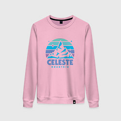 Свитшот хлопковый женский Celeste mountain, цвет: светло-розовый