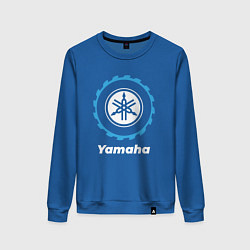 Свитшот хлопковый женский Yamaha в стиле Top Gear, цвет: синий