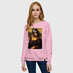 Свитшот хлопковый женский Мона Марла, цвет: светло-розовый — фото 2