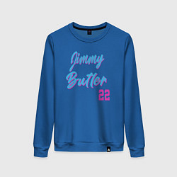 Свитшот хлопковый женский Jimmy Butler 22, цвет: синий